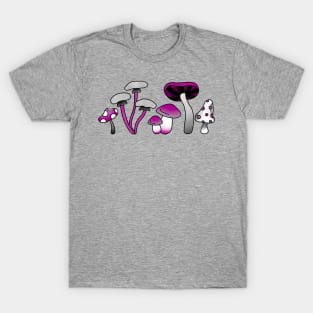 Asexual pride flag mushrooms T-Shirt